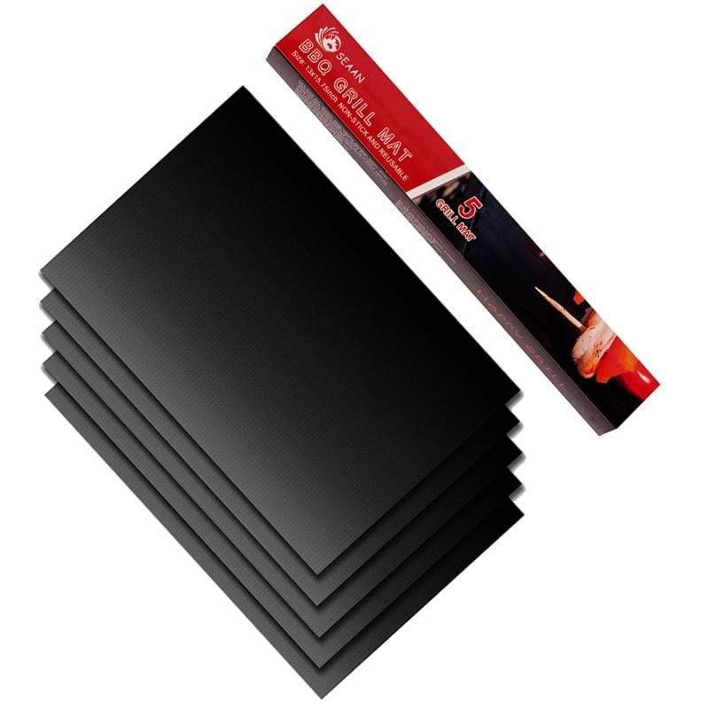 5 PCS 0.2mm Thick Barbecue Grill Mat Non-Stick BBQ Grill Mats, Size:40*33CM (Bronze)