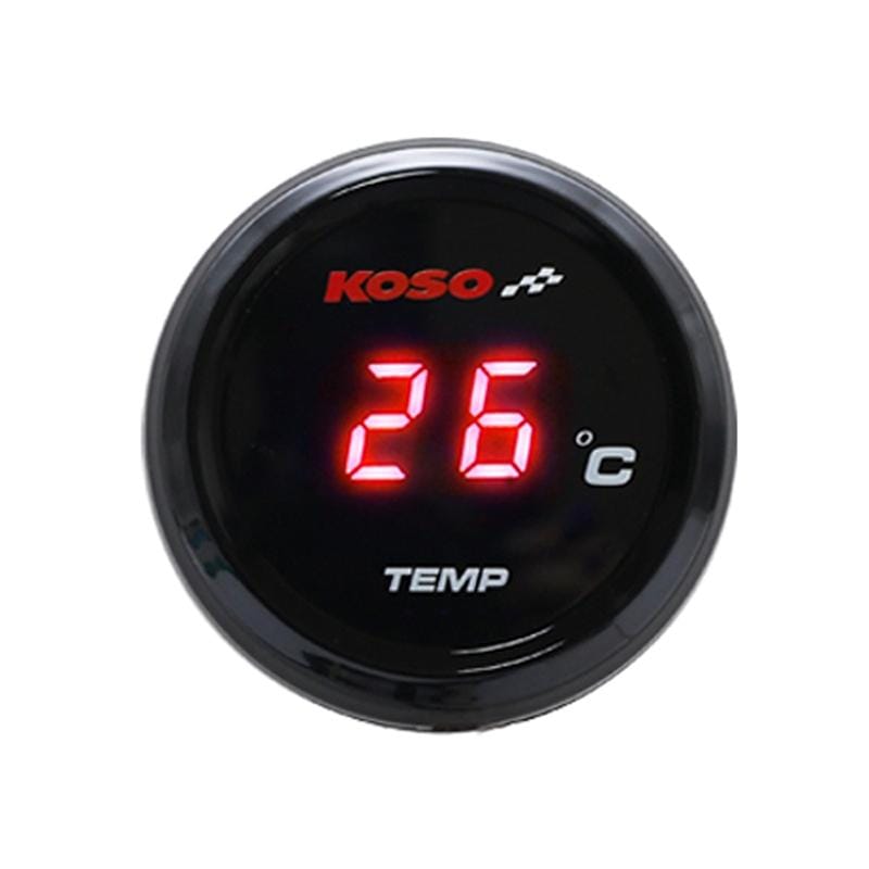 Motorcycle Universal Thermometer Smok Instrument Modification for Harley Battle Pedal in Koso Light Source (Red Black)