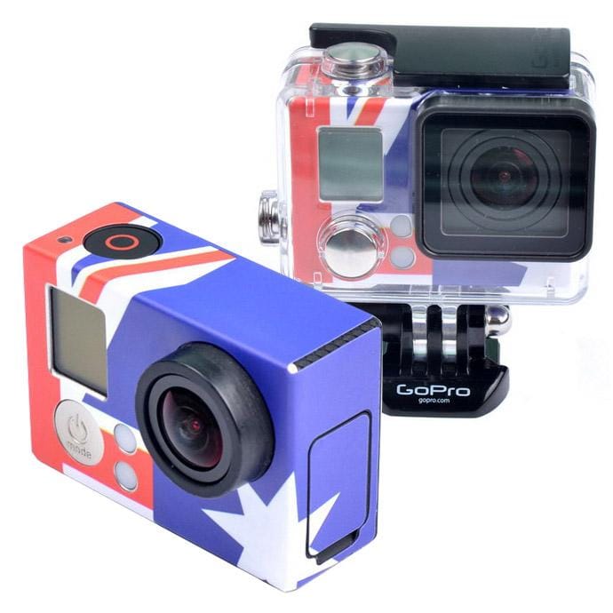 Retro Brazil Flag Pattern Case Sticker for GoPro HERO3+ /3 (Style3)