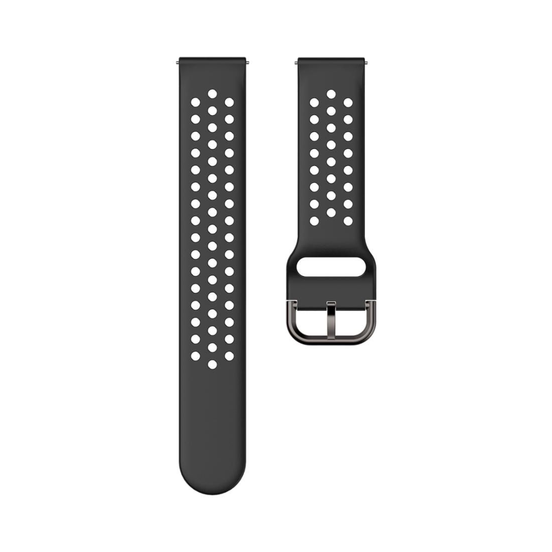 20mm For Huami Amazfit GTS / Samsung Galaxy Watch Active 2 / Huawei Watch GT2 42MM Breathable Porous Strap with Inner Buckle (Midnight blue)