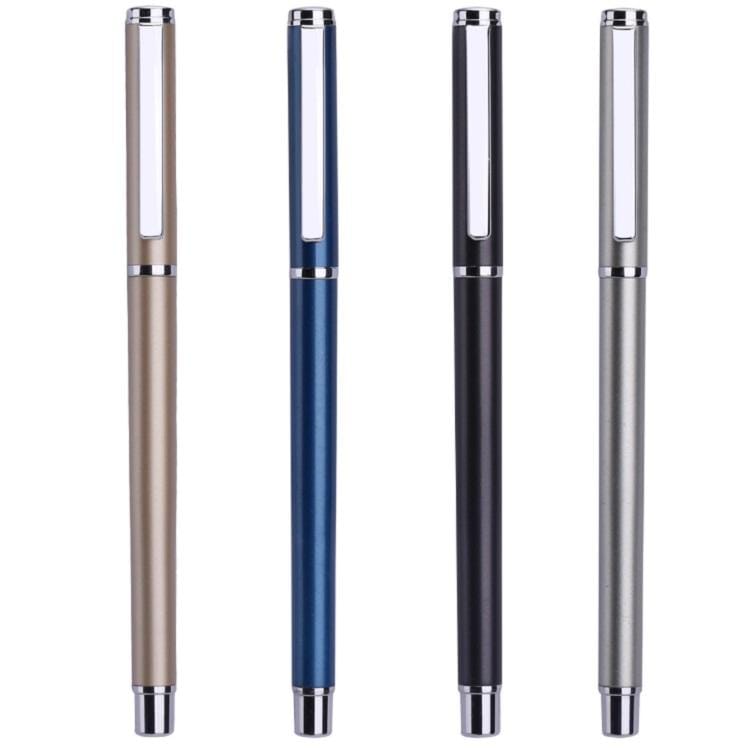 3 PCS Deli S82 Metal Business Gel Pen Male And Female Student Office Carbon Pen (Champagne Gold)