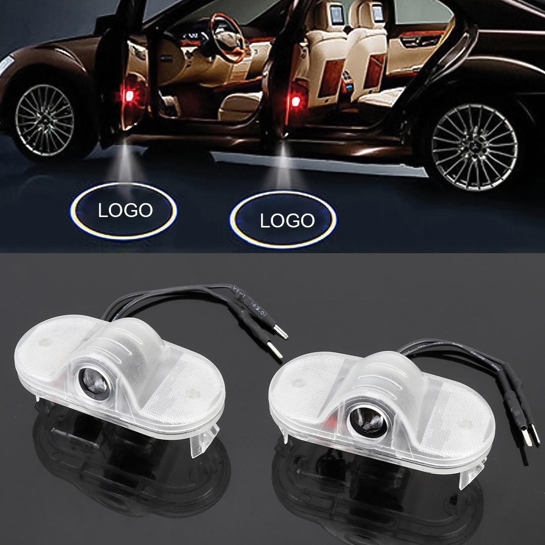 2 PCS DC12V 2W Car Door Logo Light Brand Shadow Lights Courtesy Lamp for Ford Mondeo 2007-2013