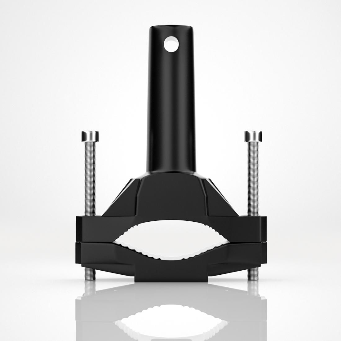 CS-1090A1 Motorcycle Modified Bumper Shock Absorption Fixture Spotlight Fixing Bracket (Black)