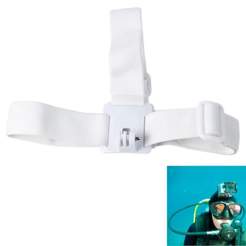 ST-24 Anti-skid Adjustable Elastic Head Strap Belt for GoPro Hero 4 / 3+ / 3 / 2 / 1 (Blue)