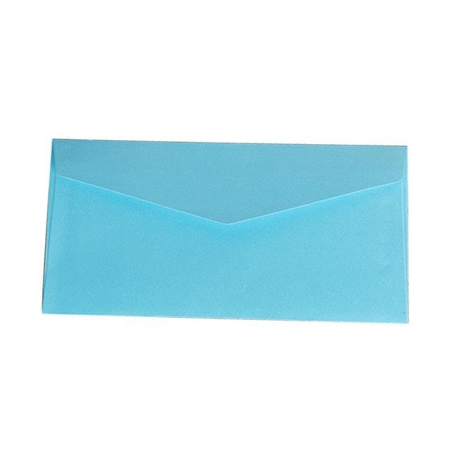 20 PCS Classical Kraft Envelopes Retro Envelope Blank Envelops Office Supplier Stationery (Blue)