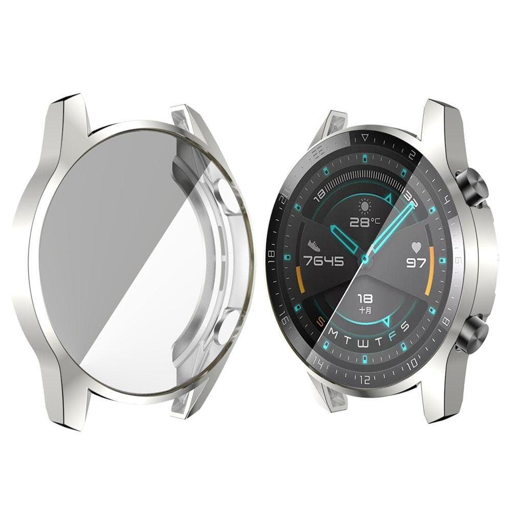 For Huawei Watch GT2 46mm TPU All Inclusive Watch Case (Silver)