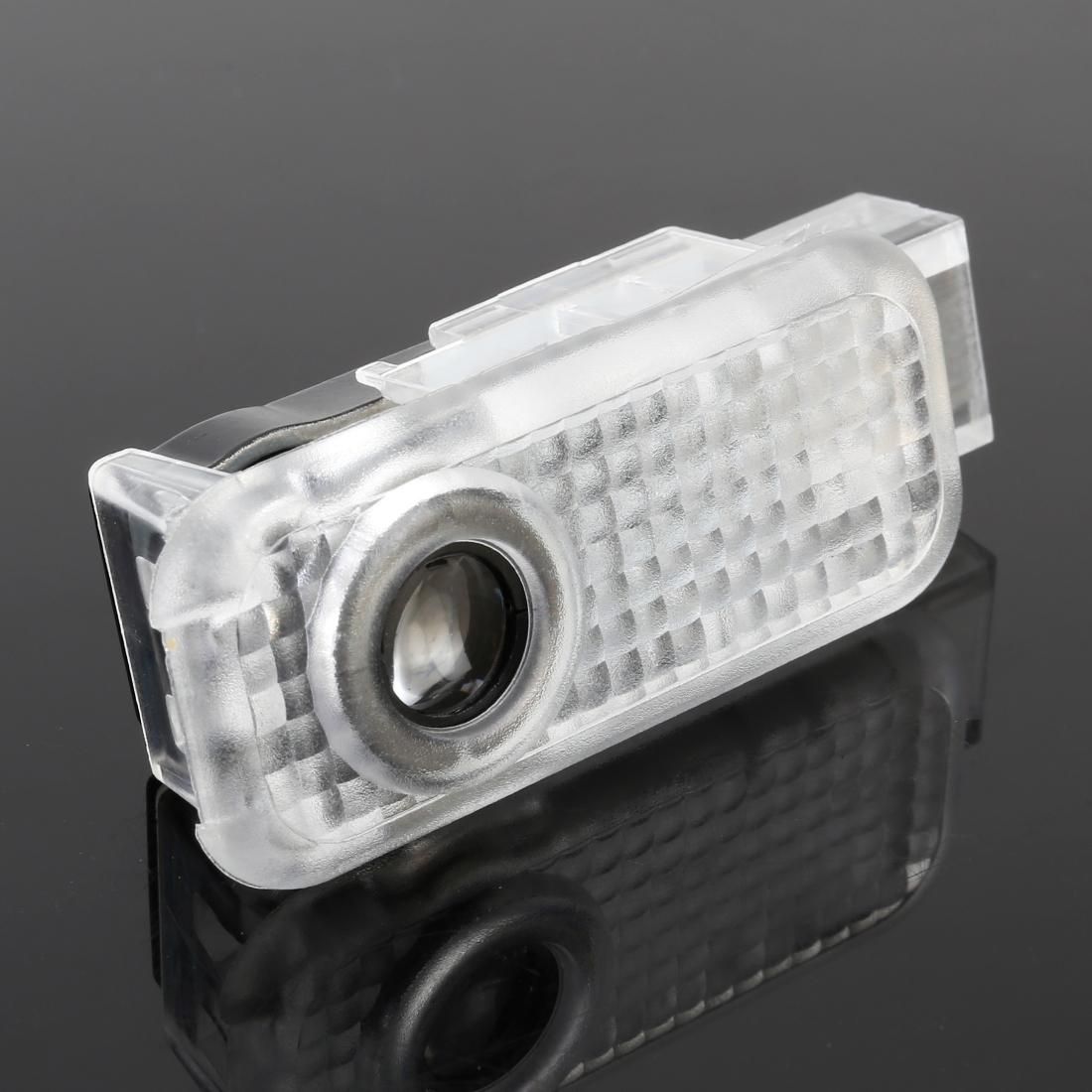 2 PCS DC12V 2W Car Door Logo Light Brand Shadow Lights Courtesy Lamp for Volkswagen Touareg 2004-2010