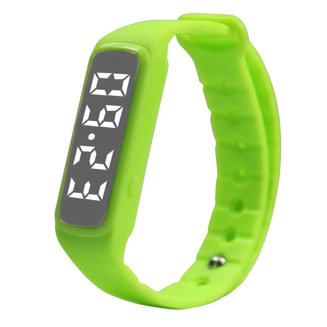 CD5 Silicone Band Fitness Smart Bracelet, Pedometer / Step Counter / Temperature / Time & Date / Calories / Atmospheric Pressure (Green)