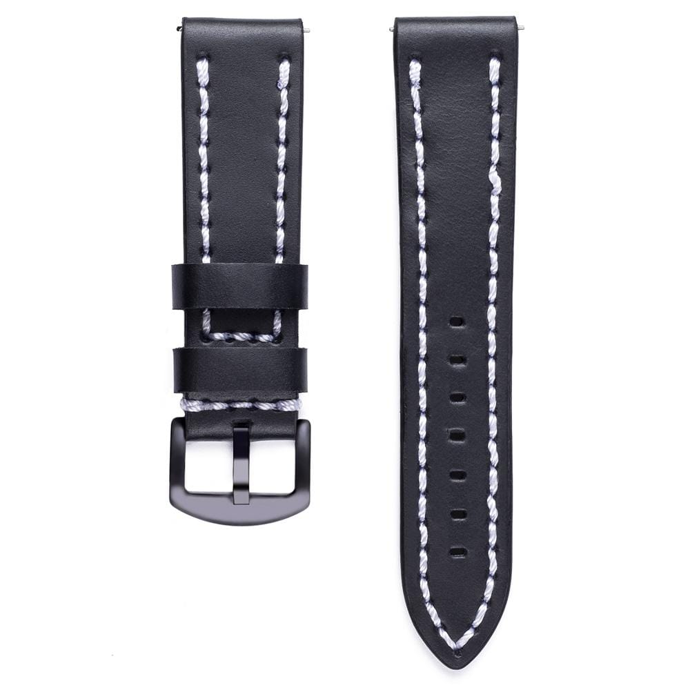 Top-grain Leather Wrist Watch Band for Samsung Gear S3 22mm (Coffee)