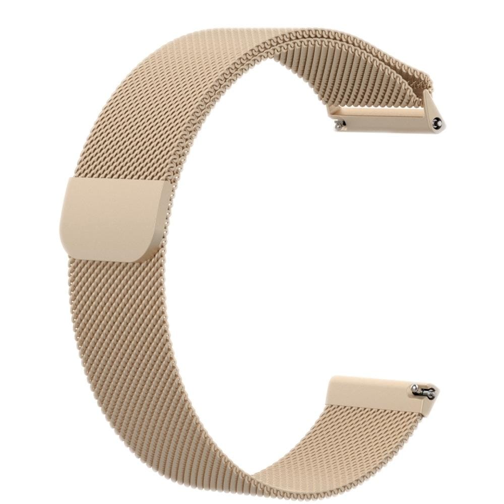 For Fitbit Versa Milanese Replacement Wrist Strap Watchband, Size:L (Champagne Gold)