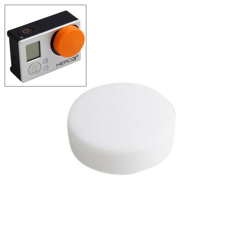 TMC Round Shape Silicone Cap for GoPro Hero 4 / 3+ (White)