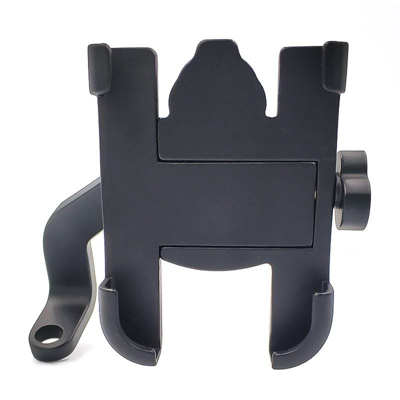 Motorcycle Rear View Mirror Aluminum Alloy Phone Bracket, Suitable for 60-100mm Device (Black)