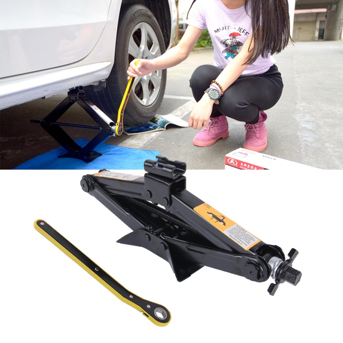 Upright ST-105C Heavy Duty Stabilizer Scissor Jack with Handle Lift Levelers 3000 Pound  Capacity Each - 10.4 to 38.5 CM Range