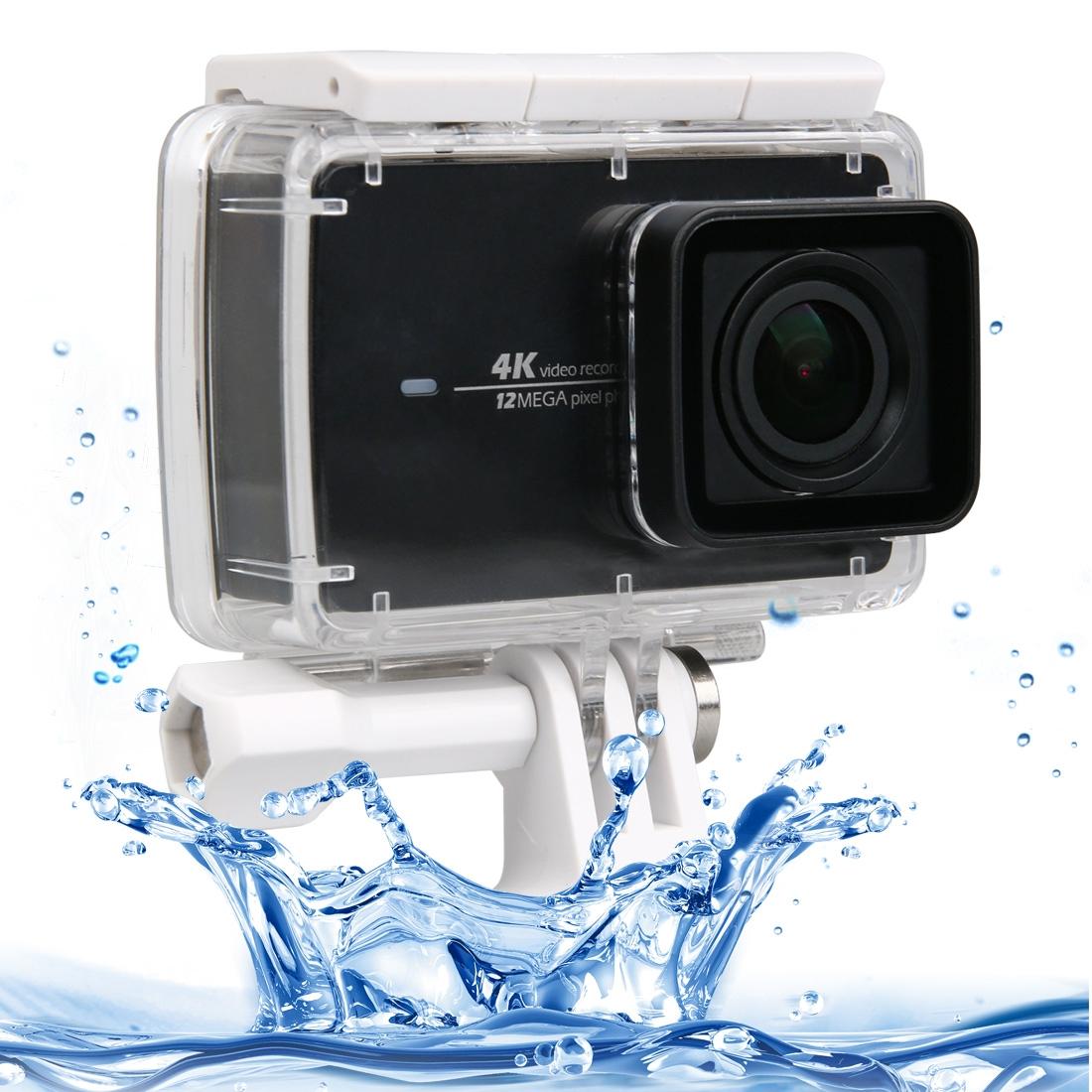 IP68 Waterproof Housing Protective Case with Buckle Basic Mount for Xiaomi Xiaoyi II 4K, Waterproof Depth: 40m (White)