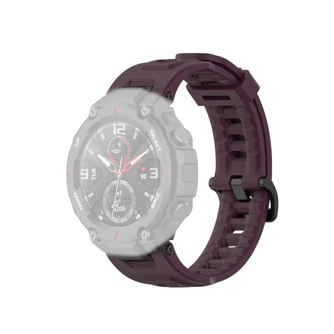 For Huami Amazfit T-Rex A1918 Tyrannosaurus Silicone Watch Strap (Purple)