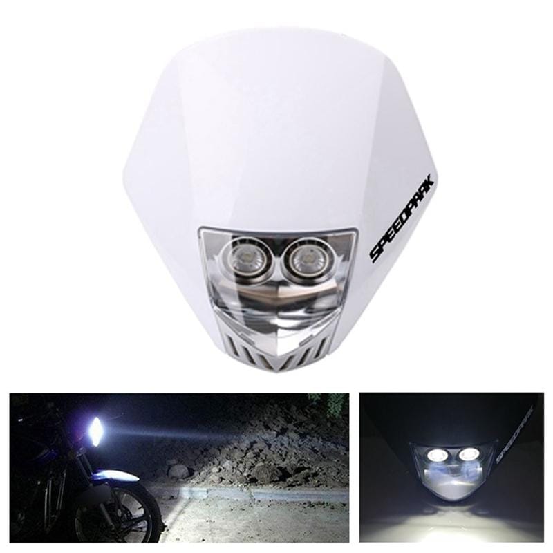 Speedpark KTM Cross-country Motorcycle LED Headlight Grimace Headlamp Assembly (White)