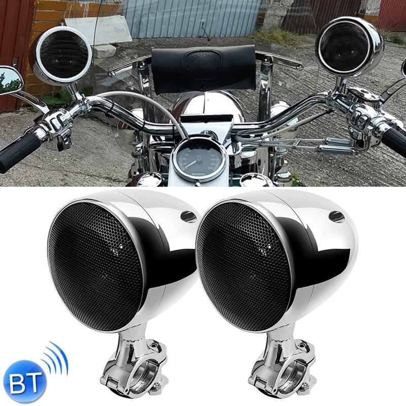 SPK350 300W Multi-functional Motorcycle Bluetooth Modified Audio Amplifier, Support FM & Wired Control (Silver)