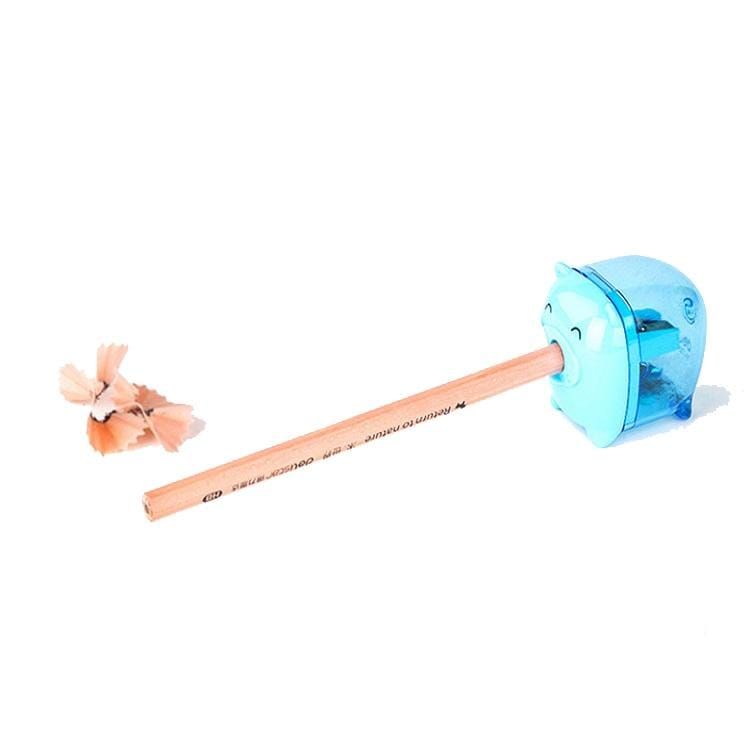 10 PCS Deli 0557 Cute Pig Pencil Sharpener Mini Pencil Sharpener Random Color Delivery