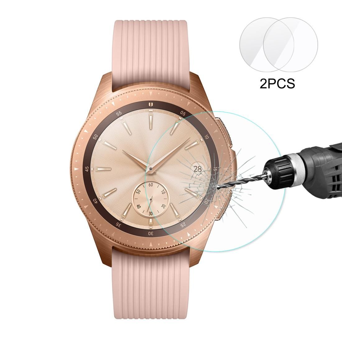 ENKAY Hat-Prince 0.2mm 9H 2.15D Curved Edge Tempered Glass Film for Galaxy Watch 42mm (Style2)