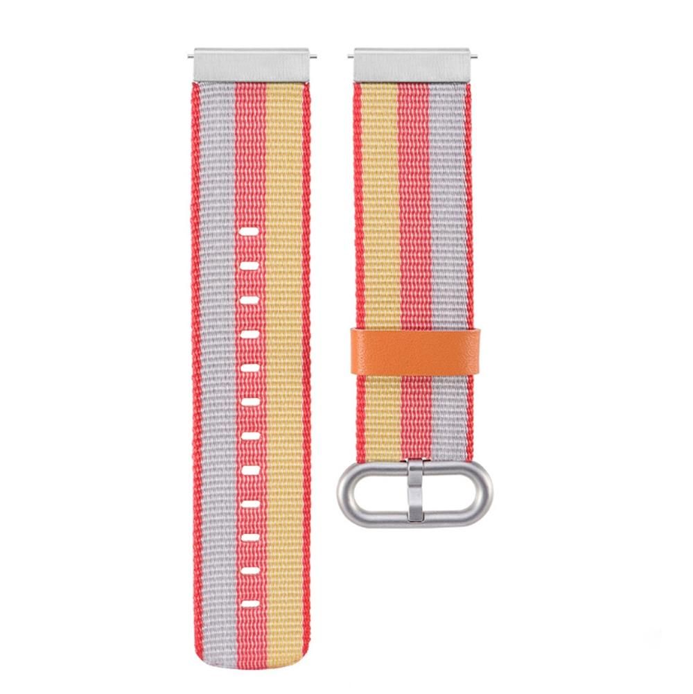 For Garmin Vivoactive 3 Nylon Replacement Wrist Strap Watchband with Buckle (Yellow)