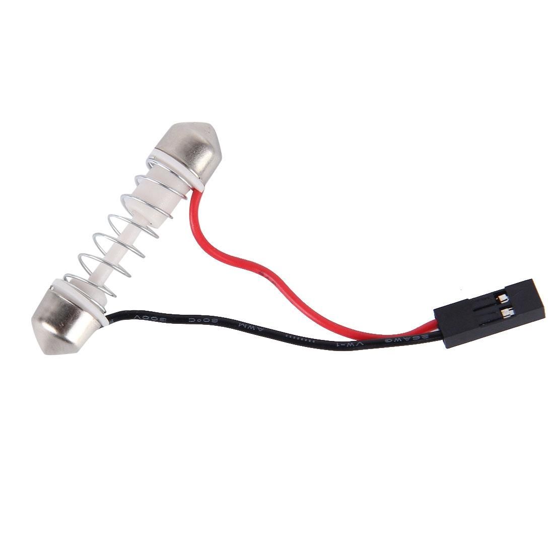 2 PCS Colorful 41MM T10 + Bicuspid Port Remote Control Car Dome Lamp LED Reading Light with 24 LED Lights