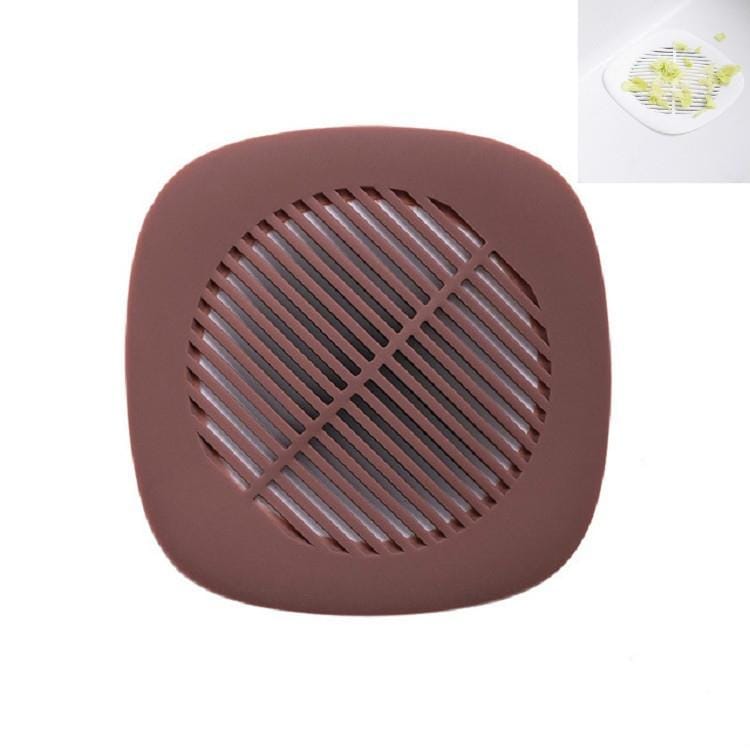 Square Sink Filter Bathroom Anti-hair Toilet Floor Drain Cover Home Kitchen Sewer Pool Filter (Red)