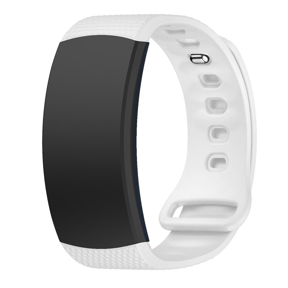 Silicone Wrist Strap Watch Band for Samsung Gear Fit2 SM-R360, Wrist Strap Size:126-175mm (White)