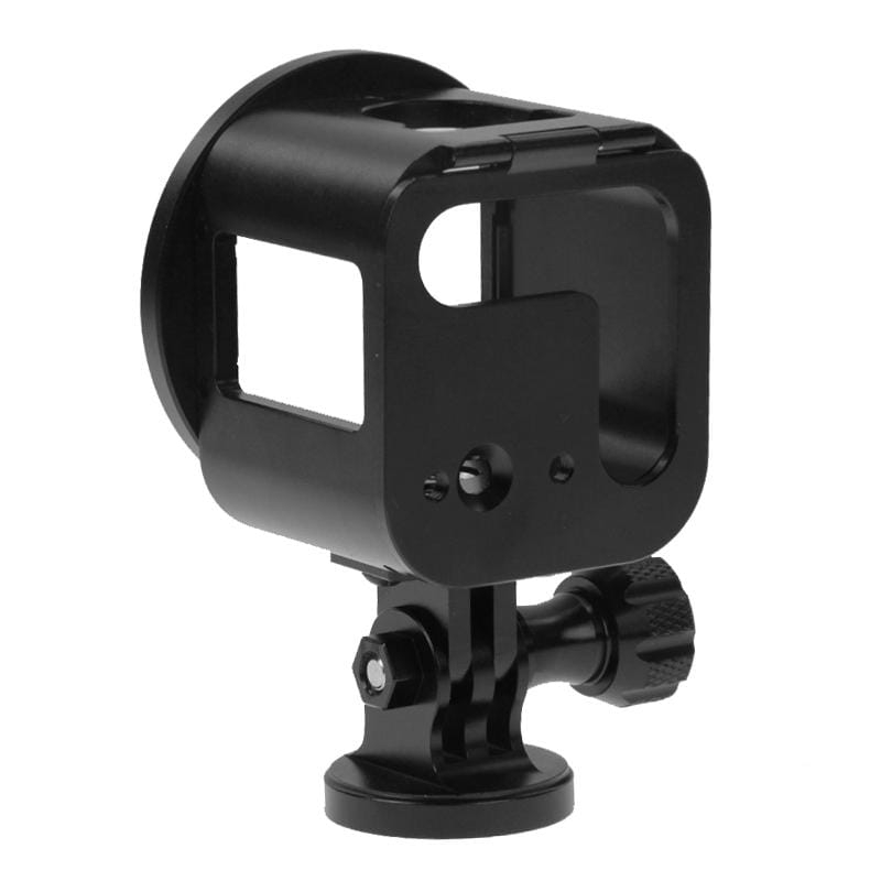 Housing Shell CNC Metal Protective Cage Kit with Metal Wrench & Lens Cap & Screw & Tripod Adapter for GoPro HERO5 Session /HERO4 Session /HERO Session
