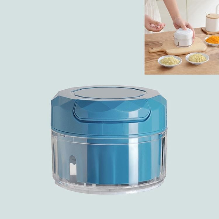 Household Multi-function Kitchen Garlic Device Manual Pounding Garlic (Nordic Blue)