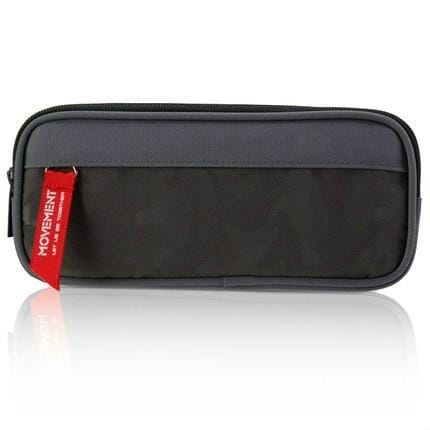 Camouflage Pencilcase Nylon Canvas Double Zipper Pen Bag (Navy Grey)