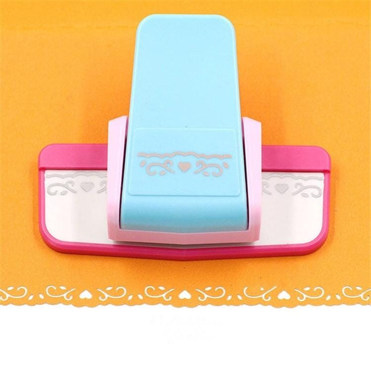 Hollow Lace Blank Holder Embossing Device Kindergarten Handmade DIY Production Materials (Wisteria)