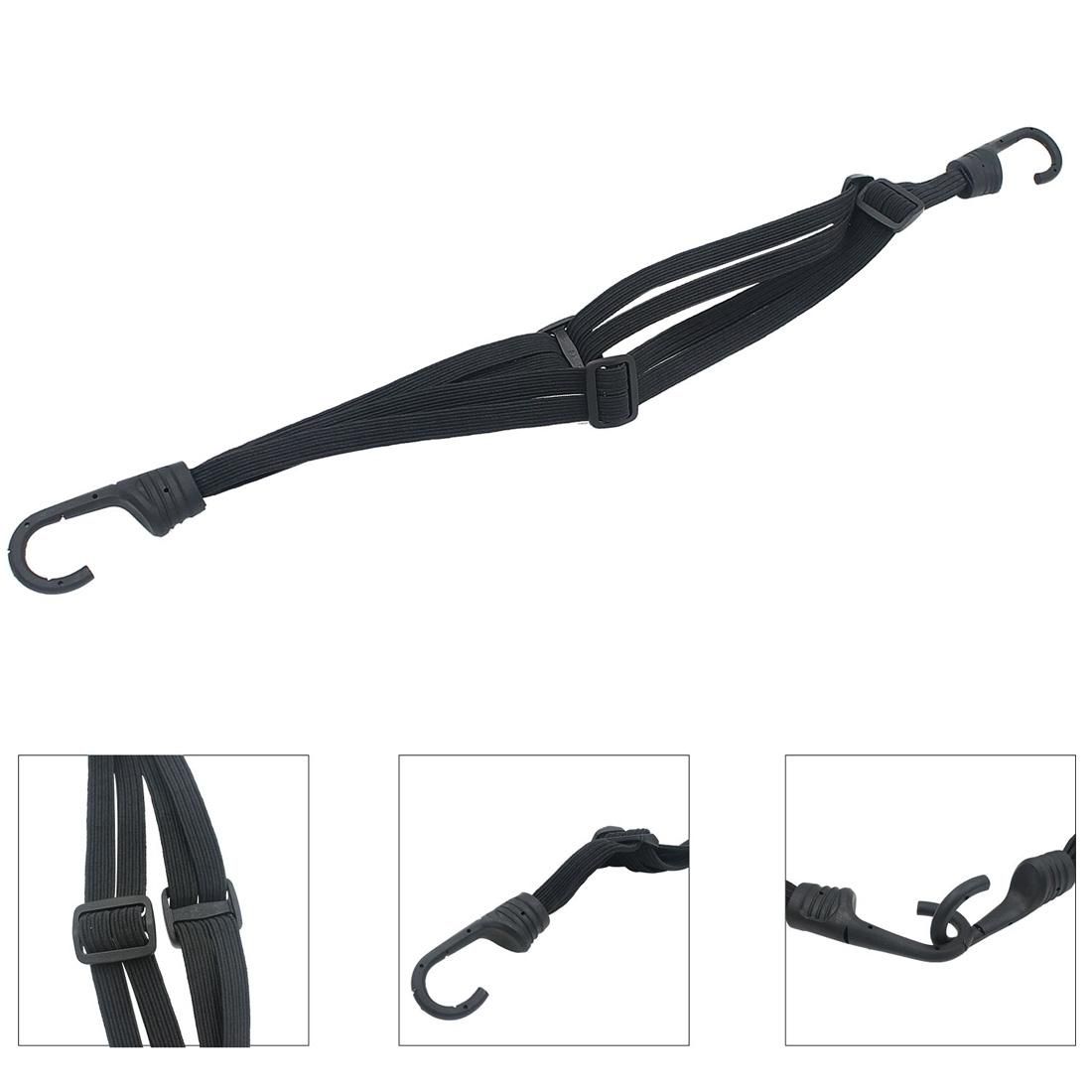 Motorcycle Elastic Fix Helmet Rope with 2 Hooks, Length: 60cm