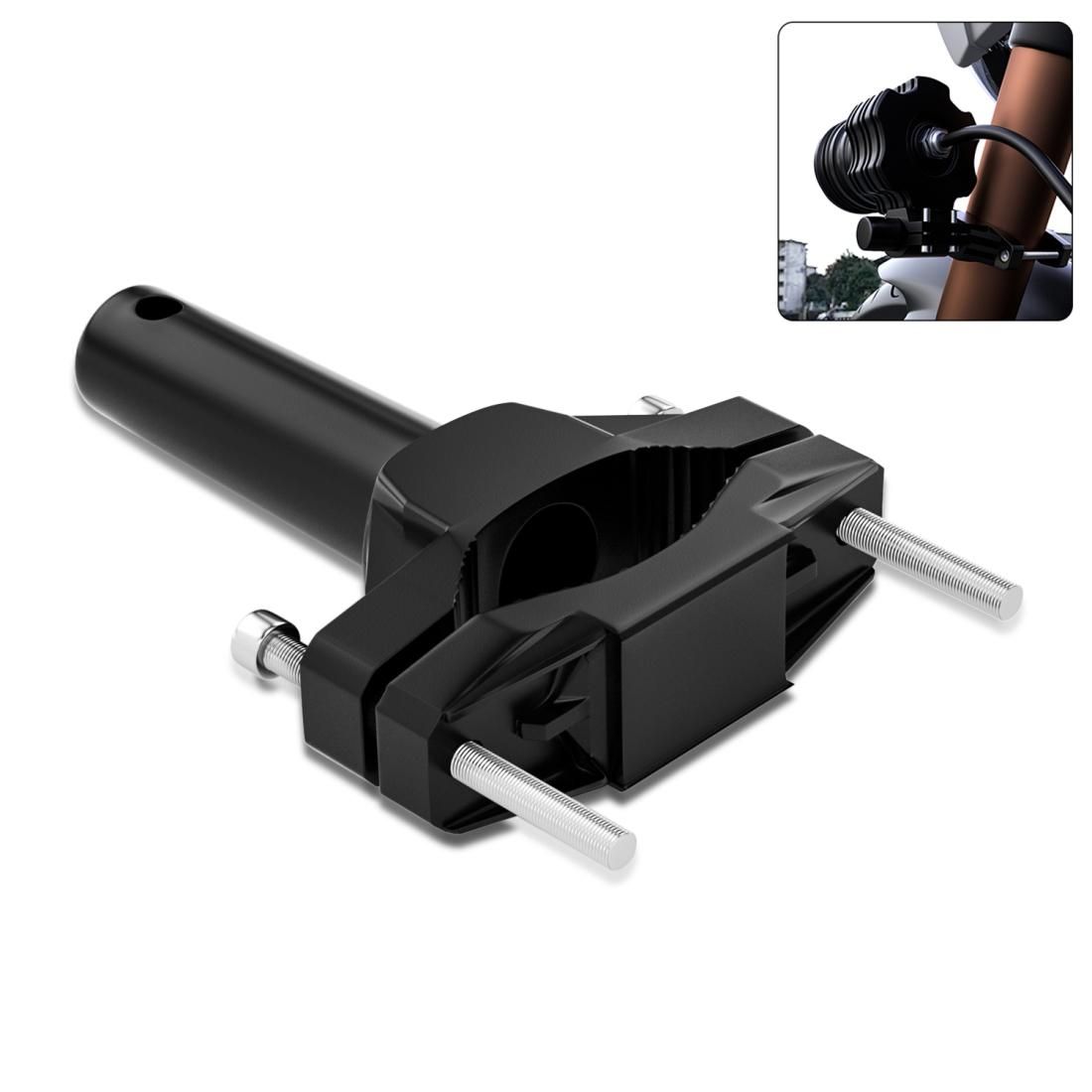 CS-1090A1 Motorcycle Modified Bumper Shock Absorption Fixture Spotlight Fixing Bracket (Black)