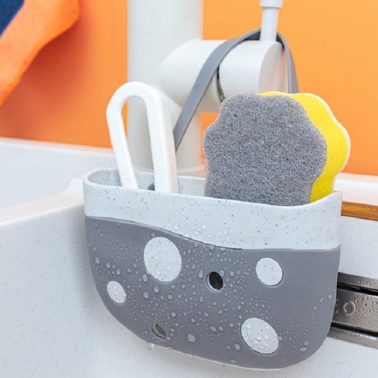 Cheese Shape Sink Hanging Bag Kitchen Sink Storage Supplies Drain Hanging Basket (Mint Green)
