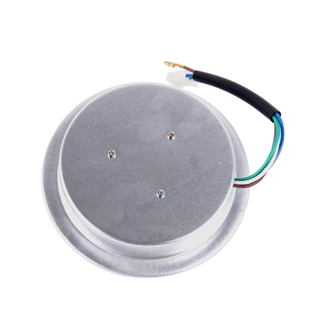 24W 12 LED Circular Motorcycle Headlight Lamp with Angle Eye, DC 8-36V