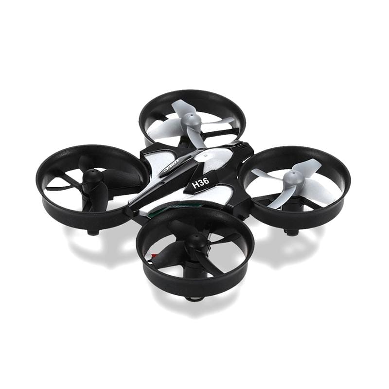 JJR/C H36 Mini Drone 360 Degree Flip 6-axis Gyro 2.4GHz Radio Control Quadcopter with Headless Mode & One Key Return Function & LED Light & Remote Controller (Black)