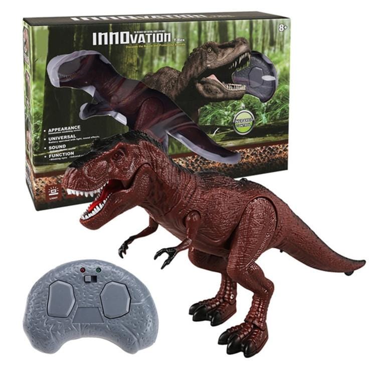Walking Remote Control Tyrannosaurus Dinosaur Christmas Toy Light Sound Action Figure Infrared (Tyrannosaurus Rex)