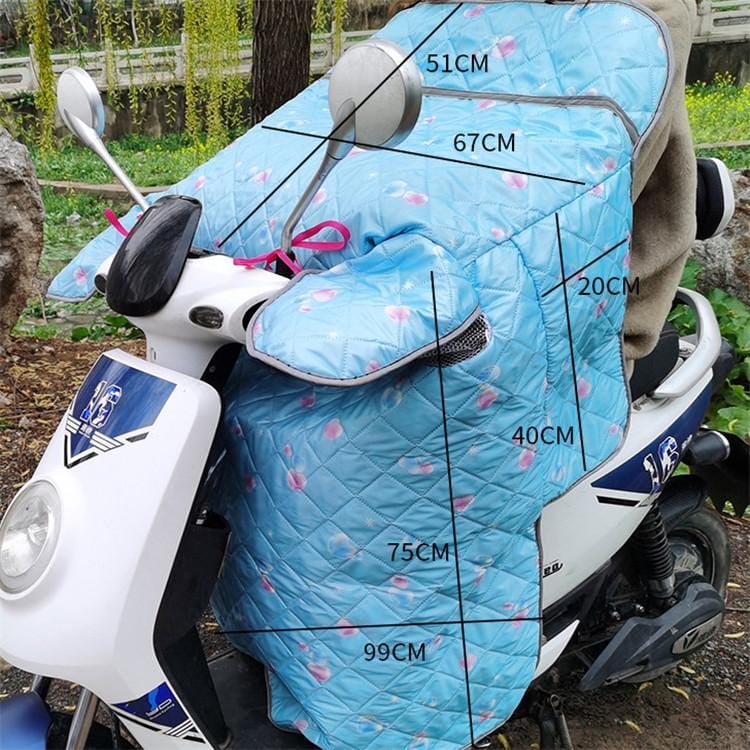 Summer Motorcycle Waterproof Windshield Covered Sunshade (Little Blue)