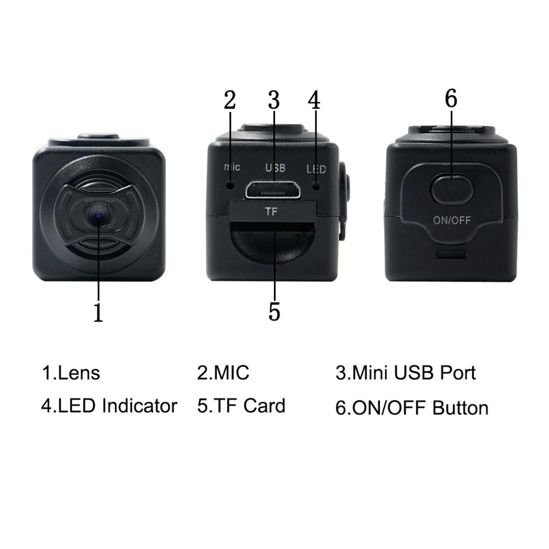 D5 1.0MP HD Digital Conference Small Recorder Monitor Recording Camera, Support TF Card  & Motion Detection