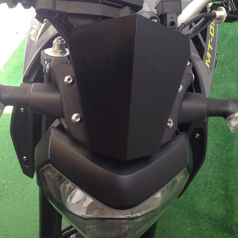 MB-WE011 Motorcycle Modification Accessories Aluminum Alloy Windshield for Yamaha FZ-09 2014-2016
