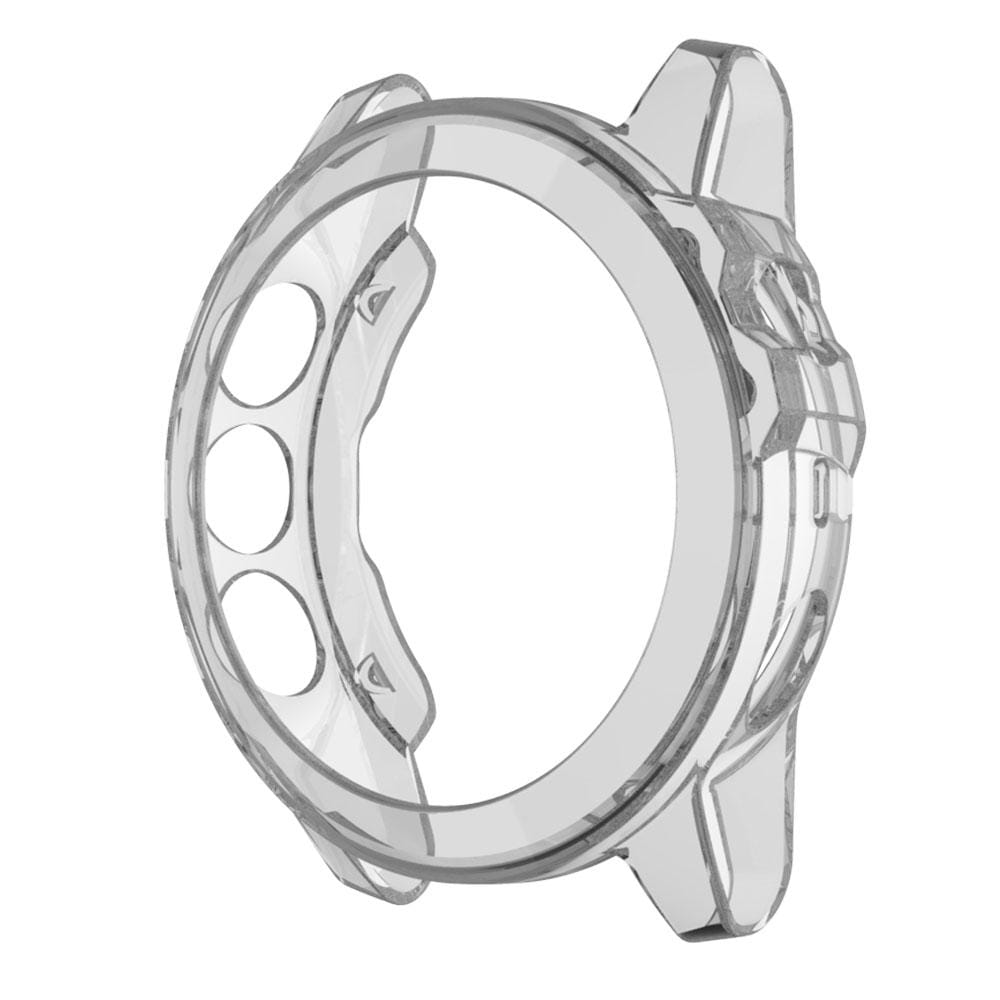 Suitable for Garmin Fenix 5 & 5 Plus transparent TPU Silica Gel Watch Case (Transparent blue)