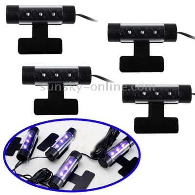 Car Illumination Light Blue LED Dash Decoration Lamp
