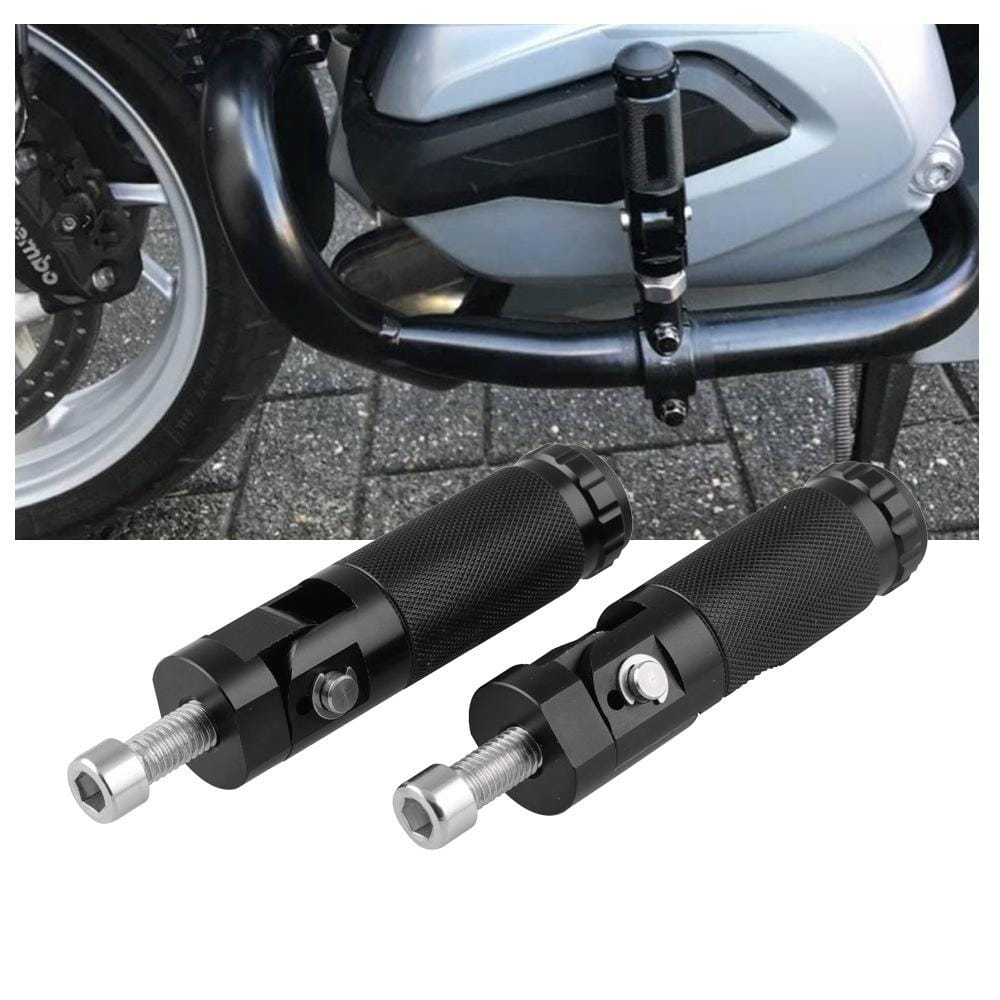 MB-BF006-BK 2 PCS Universal Motorcycle Motor Bike Folding Footrests Footpegs Foot Rests Pegs Rear Pedals Set