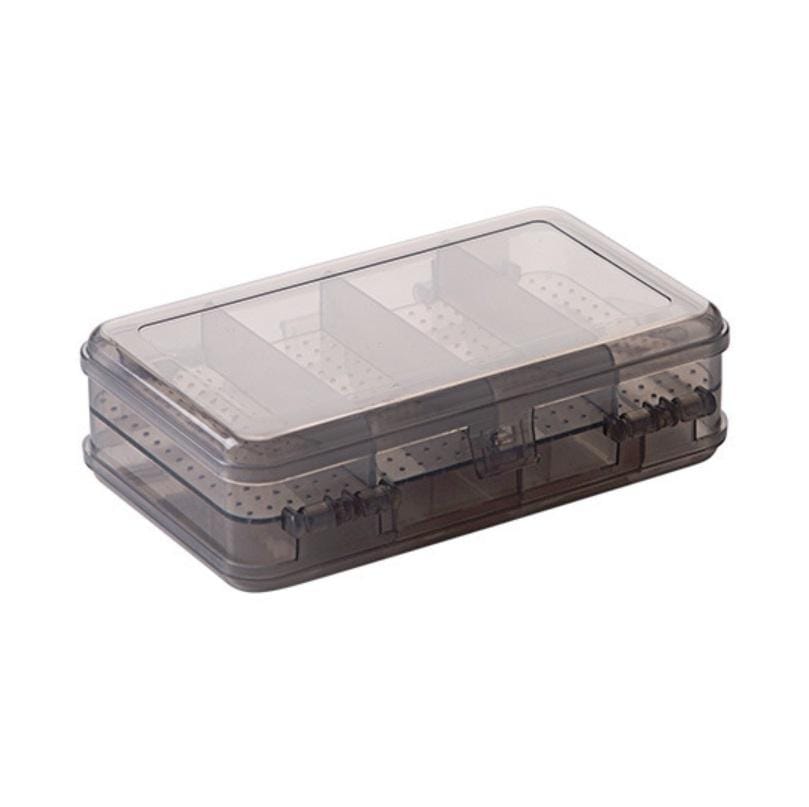 5 PCS Double Layer 10 Grid Portable Jewelry Box Transparent Earring Storage Box, Random Color Delivery