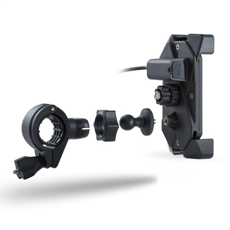 Motorcycle Mobile Phone Charging Stand with USB Charging, Suitable for 3.5-7 inch Phones