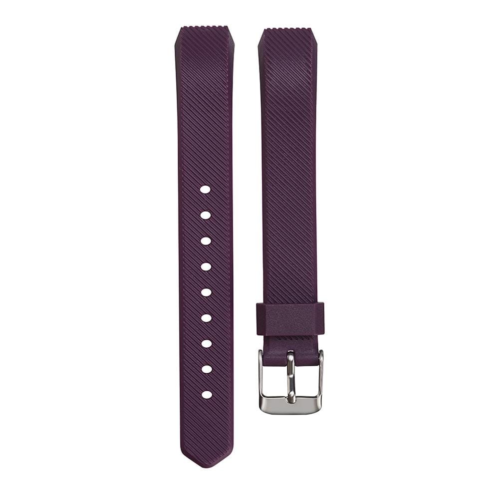 For Fitbit Alta Silicone Replacement Wrist Strap Watchband with Buckle (Dark Purple)