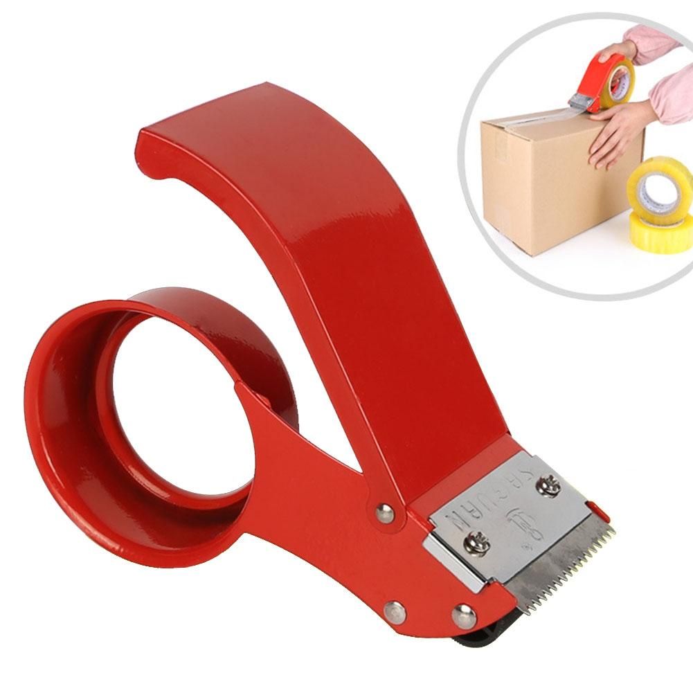 Carton Baler Device Cutter Sealing Machine Tape Dispenser Sealer Holder, Size:2-inch iron cutter