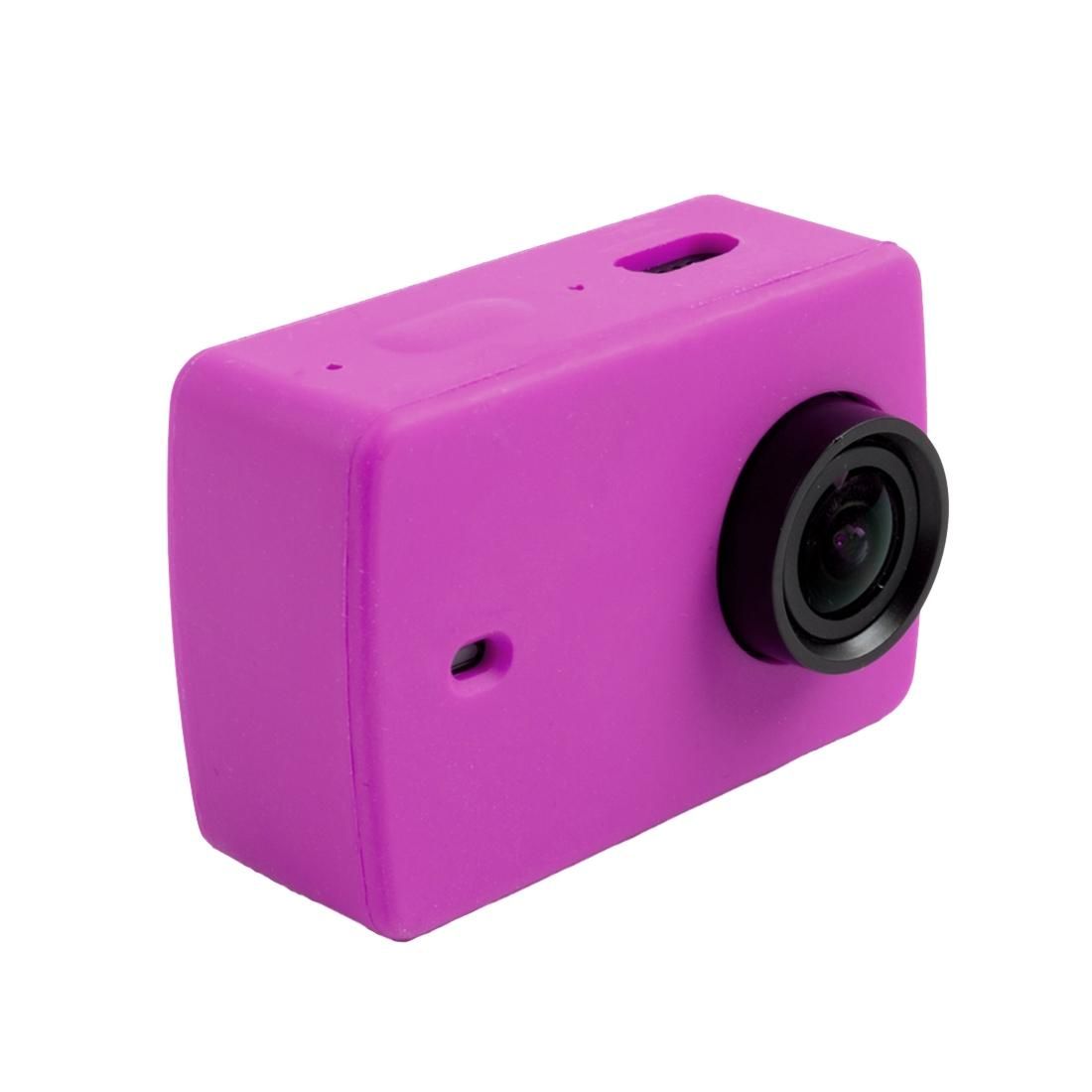 For Xiaomi Xiaoyi Yi II Sport Action Camera Silicone Housing Protective Case Cover Shell (Purple)