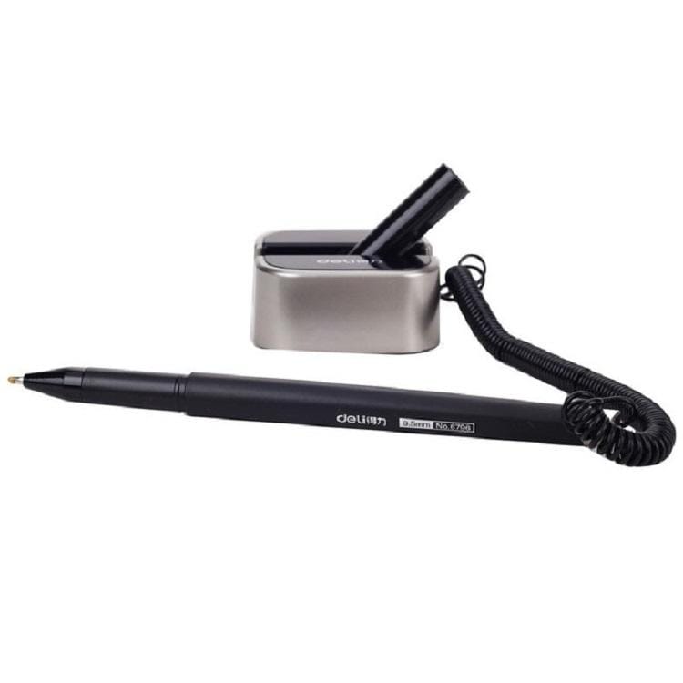 4 PCS Deli 6796 Table Counter Pen Business Gel Pen Bank Front Desk Signature Pen
