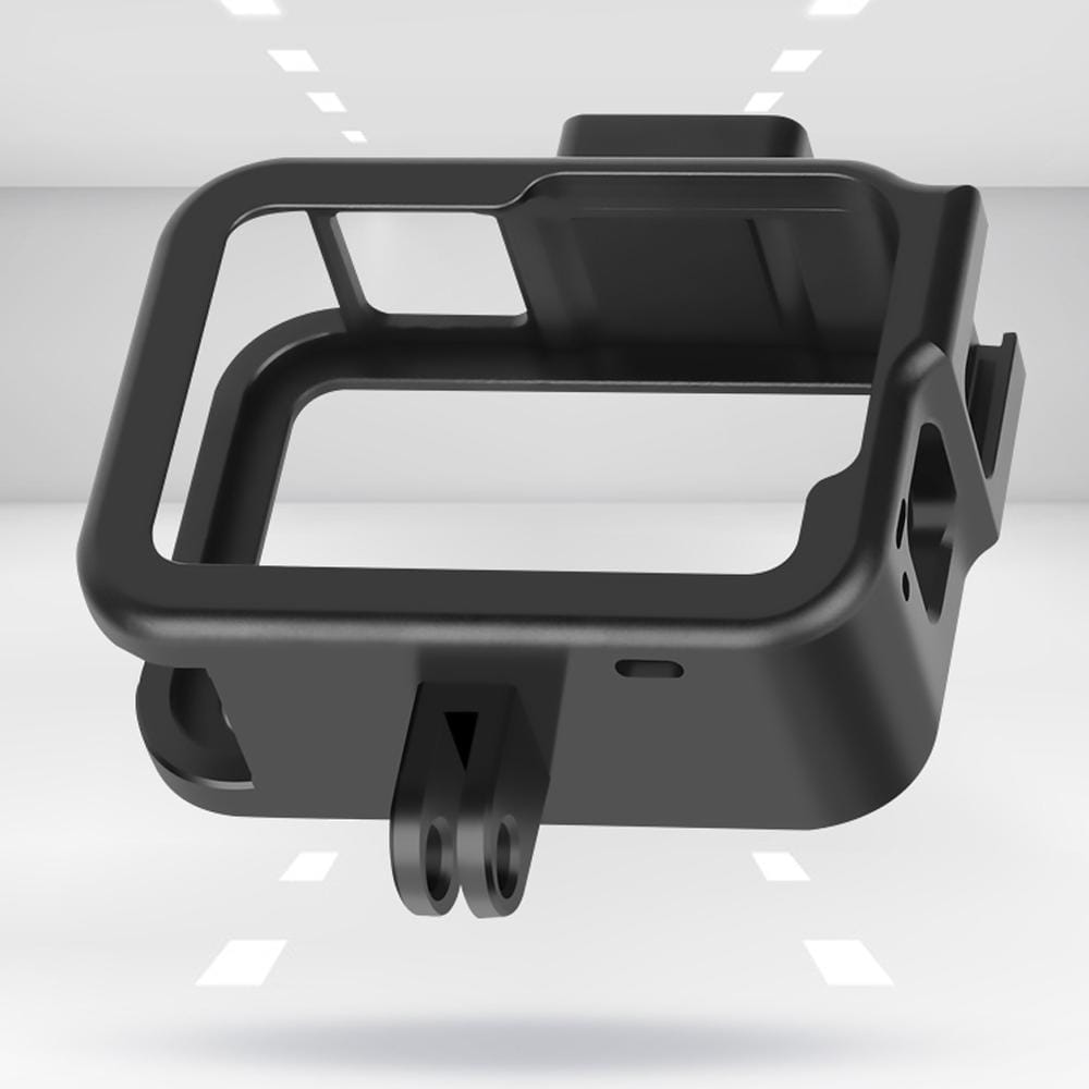 RUIGPRO for GoPro HERO8 Black Aluminium Alloy Standard Border Frame Mount Protective Case with Buckle Basic Mount & Screw (Black)